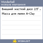 My Wishlist - wonderbell