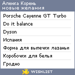 My Wishlist - wonkawey