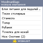 My Wishlist - woodmanblago