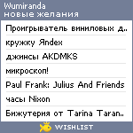 My Wishlist - wumiranda