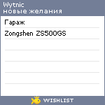 My Wishlist - wytnic