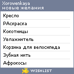 My Wishlist - xorowenkaya