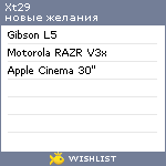 My Wishlist - xt29