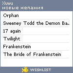 My Wishlist - xuwu