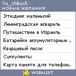 My Wishlist - ya_chibych