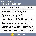 My Wishlist - ya_pionerka