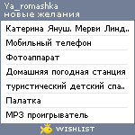 My Wishlist - ya_romashka