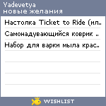 My Wishlist - yadevetya