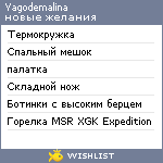 My Wishlist - yagodemalina