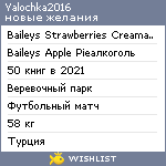 My Wishlist - yalochka2016