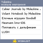 My Wishlist - yalunina