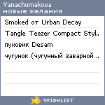 My Wishlist - yanachumakova