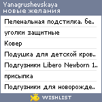 My Wishlist - yanagrushevskaya