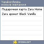 My Wishlist - yanakorchmina