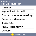 My Wishlist - yanattt