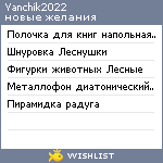 My Wishlist - yanchik2022