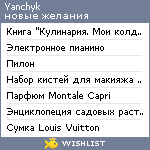 My Wishlist - yanchyk