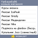 My Wishlist - yankayanka86