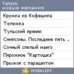 My Wishlist - yanssu