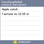 My Wishlist - yaroclavgzhizhek