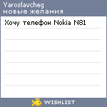 My Wishlist - yaroslavcheg