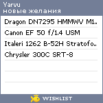 My Wishlist - yarvu