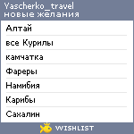 My Wishlist - yascherko_travel