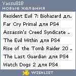 My Wishlist - yassu818