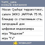 My Wishlist - yatti_yana