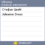 My Wishlist - yaviktoria