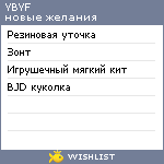 My Wishlist - ybyf