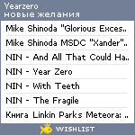 My Wishlist - yearzero