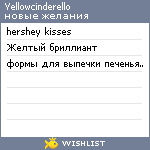 My Wishlist - yellowcinderello