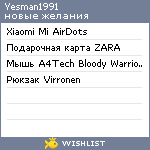 My Wishlist - yesman1991