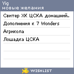 My Wishlist - yig