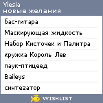 My Wishlist - ylesia