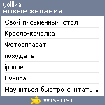 My Wishlist - yoiiika