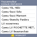 My Wishlist - youcanmydear
