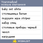 My Wishlist - yoursnadyad