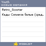 My Wishlist - youth