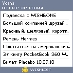 My Wishlist - yozha