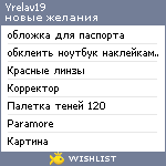 My Wishlist - yrelav19