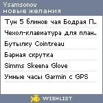 My Wishlist - ysamsonov