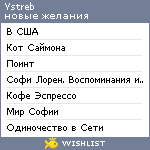 My Wishlist - ystreb