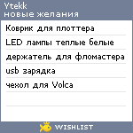 My Wishlist - ytekk