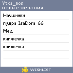 My Wishlist - ytka_nos