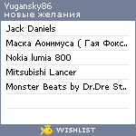 My Wishlist - yugansky86