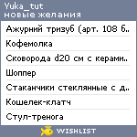 My Wishlist - yuka_tut