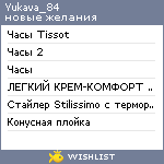 My Wishlist - yukava_84