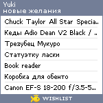 My Wishlist - yuki1